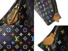 Load image into Gallery viewer, LOUIS VUITTON ルイヴィトン × 村上隆 ポーチ ポシェットコスメティック M47355 ブラック マルチカラー 美品 中古 63911