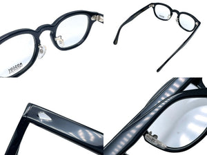 MOSCOT モスコット LEMTOSH レムトッシュ 伊達眼鏡 110383040 アセテート ブラック サイズ46◻︎24-145 美品 中古 63917 