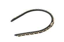Load image into Gallery viewer, CHANEL シャネル ヘアアクセサリー カチューシャ ヘア アクセサリー B21 S ゴールド金具 美品 中古 63921
