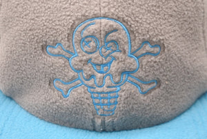 ICE CREAM アイスクリーム キャップ サイズO/S ICJP223H003 グレー ブルー Pharrell Williams BBC 刺繍 パッチ 中古 63935