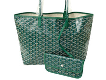 Load image into Gallery viewer, 新品同様 GOYARD ゴヤール サン・ルイPM トートバッグ STLOUIPMLTY09CL09P PVCコーティングキャンバス グリーン 中古 63936