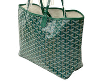 Load image into Gallery viewer, 新品同様 GOYARD ゴヤール サン・ルイPM トートバッグ STLOUIPMLTY09CL09P PVCコーティングキャンバス グリーン 中古 63936