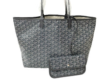 Load image into Gallery viewer, 新品同様 GOYARD ゴヤール サン・ルイPM トートバッグ STLOUIPMLTY51CL51P PVC コーティングキャンバス グレー 中古 63937