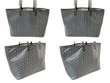 Load image into Gallery viewer, 新品同様 GOYARD ゴヤール サン・ルイPM トートバッグ STLOUIPMLTY51CL51P PVC コーティングキャンバス グレー 中古 63937