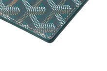 Load image into Gallery viewer, 新品未使用 GOYARD ゴヤール サン シュルピス カードケース ヘリンボーン PVC カーフ グリーン 中古 63940