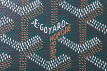 Load image into Gallery viewer, 新品未使用 GOYARD ゴヤール サン シュルピス カードケース ヘリンボーン PVC カーフ グリーン 中古 63940
