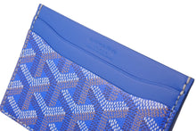Load image into Gallery viewer, 新品未使用 GOYARD ゴヤール サンシュルピス カードケース ブルー STSULPPMLTY08CL08X ロゴ 小物 カーフスキン 中古 63941