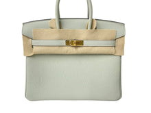 Load image into Gallery viewer, 新品未使用 HERMES エルメス BIRKIN バーキン25 ハンドバッグ グリネヴェ トゴ ゴールド金具 B刻印 中古 63946