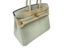 Load image into Gallery viewer, 新品未使用 HERMES エルメス BIRKIN バーキン25 ハンドバッグ グリネヴェ トゴ ゴールド金具 B刻印 中古 63946