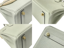 Load image into Gallery viewer, 新品未使用 HERMES エルメス BIRKIN バーキン25 ハンドバッグ グリネヴェ トゴ ゴールド金具 B刻印 中古 63946