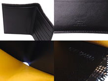 Load image into Gallery viewer, 新品未使用 GOYARD ゴヤール ヘリンボーン柄 二つ折り 財布 カード入れ ウォレット ブラック 小物入れ ロゴ 中古 63949