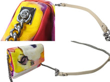 Load image into Gallery viewer, CHANEL シャネル ショルダーバッグ フラワーパワー ココマーク 21番台 キャンバス チェーンショルダー 美品 中古 63950