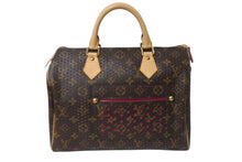 画像をギャラリービューアに読み込む, 新品同様 LOUIS VUITTON ルイ ヴィトン モノグラム ペルフォ スピーディ30 ハンドバッグ M95180 PVC ピンク メッシュ 中古 63951