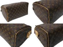 画像をギャラリービューアに読み込む, 新品同様 LOUIS VUITTON ルイ ヴィトン モノグラム ペルフォ スピーディ30 ハンドバッグ M95180 PVC ピンク メッシュ 中古 63951