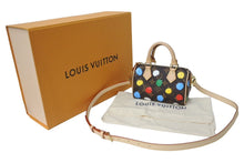 Load image into Gallery viewer, 極美品 LOUISVUITTON ルイヴィトン 草間彌生 ナノスピーディー 2WAYミニハンドバッグ M81979 中古 63953