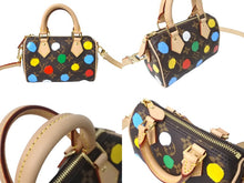 Load image into Gallery viewer, 極美品 LOUISVUITTON ルイヴィトン 草間彌生 ナノスピーディー 2WAYミニハンドバッグ M81979 中古 63953