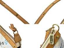 画像をギャラリービューアに読み込む, 極美品 LOUIS VUITTON ルイヴィトン 村上隆 ポシェットアクセソワール マルチカラー ホワイト M92649 中古 63954