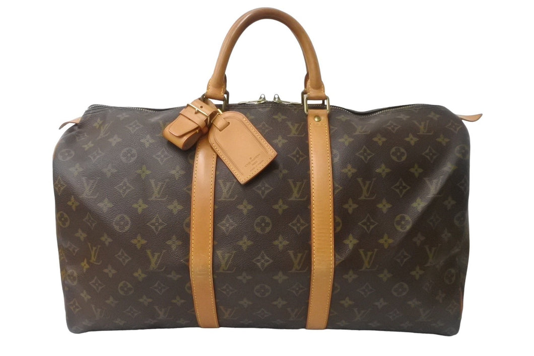 LOUIS VUITTON ルイヴィトン キーポル50 ボストンバッグ M41426 モノグラム 良品 中古 63956