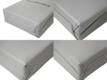 Load image into Gallery viewer, 極美品 BALENCIAGA バレンシアガ ショルダーバッグ ショッピング フォンホルダーバッグ グレー レザー 593826 シルバー金具 中古 63957