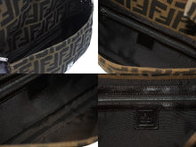 Load image into Gallery viewer, FENDI フェンディ マンマバケット ワンショルダーバッグ 26424 ズッカ柄 キャンバス レザー ブラウン シルバー金具 美品 中古 4b006396