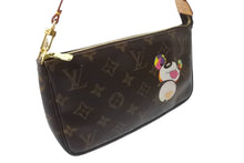 Load image into Gallery viewer, 極美品 LOUIS VUITTON ルイヴィトン ハンドバッグ ポシェット アクセソワール 村上隆 M51981 パンダ モノグラム ゴールド金具 中古 63962
