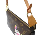 Load image into Gallery viewer, 極美品 LOUIS VUITTON ルイヴィトン ハンドバッグ ポシェット アクセソワール 村上隆 M51981 パンダ モノグラム ゴールド金具 中古 63962