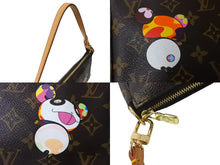 Load image into Gallery viewer, 極美品 LOUIS VUITTON ルイヴィトン ハンドバッグ ポシェット アクセソワール 村上隆 M51981 パンダ モノグラム ゴールド金具 中古 63962