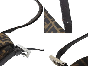 FENDI フェンディ マンマバケット ハンドバッグ ズッカ柄 ズッカブラウン シルバー金具 美品 中古 63965 