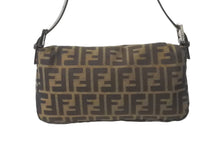 画像をギャラリービューアに読み込む, FENDI フェンディ マンマバケット ハンドバッグ ズッカ柄 ズッカブラウン シルバー金具 美品 中古 63966 