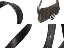 画像をギャラリービューアに読み込む, FENDI フェンディ マンマバケット ハンドバッグ ズッカ柄 ズッカブラウン シルバー金具 美品 中古 63966 