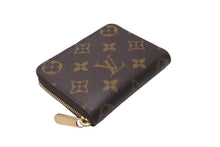 Load image into Gallery viewer, 極美品 LouisVuitton ルイヴィトン ジッピー コインパース 小銭入れ モノグラム M60067 ブラウン ゴールド金具 中古 63968