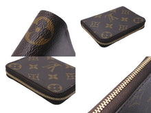 Load image into Gallery viewer, 極美品 LouisVuitton ルイヴィトン ジッピー コインパース 小銭入れ モノグラム M60067 ブラウン ゴールド金具 中古 63968