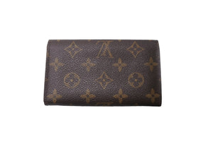 LOUIS VUITTON ルイヴィトン ポルト モネ・ビエ トレゾール 二つ折り財布 モノグラムキャンバス M61730 ブラウン 美品 中古 63969