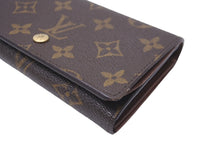 Load image into Gallery viewer, LOUIS VUITTON ルイヴィトン ポルト モネ・ビエ トレゾール 二つ折り財布 モノグラムキャンバス M61730 ブラウン 美品 中古 63969