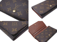 Load image into Gallery viewer, LOUIS VUITTON ルイヴィトン ポルト モネ・ビエ トレゾール 二つ折り財布 モノグラムキャンバス M61730 ブラウン 美品 中古 63969