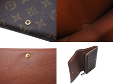 Load image into Gallery viewer, LOUIS VUITTON ルイヴィトン ポルト モネ・ビエ トレゾール 二つ折り財布 モノグラムキャンバス M61730 ブラウン 美品 中古 63969