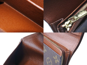 LOUIS VUITTON ルイヴィトン ポルト モネ・ビエ トレゾール 二つ折り財布 モノグラムキャンバス M61730 ブラウン 美品 中古 63969