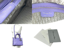 Load image into Gallery viewer, Christian Dior クリスチャンディオール レディディオール カナージュ 2WAY ハンドバッグ ミディアム パープル 美品 中古 63972