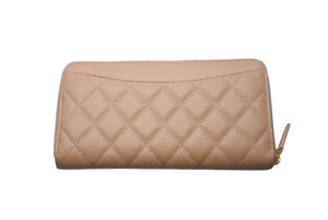 新品同様 CHANEL シャネル 長財布 31番台 ココマーク ベージュ キャビアスキン ゴールド金具 中古 63976