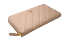 Load image into Gallery viewer, 新品同様 CHANEL シャネル 長財布 31番台 ココマーク ベージュ キャビアスキン ゴールド金具 中古 63976