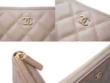 Load image into Gallery viewer, 新品同様 CHANEL シャネル 長財布 31番台 ココマーク ベージュ キャビアスキン ゴールド金具 中古 63976