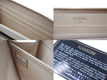 Load image into Gallery viewer, 新品同様 CHANEL シャネル 長財布 31番台 ココマーク ベージュ キャビアスキン ゴールド金具 中古 63976