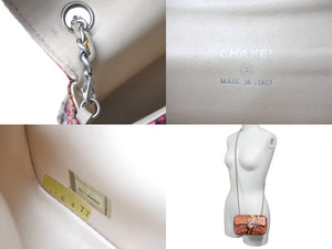 CHANEL シャネル ミニマトラッセ ショルダーバッグ ココマーク 6番台 レザー ピンク イエロー オレンジ 美品 中古 63981