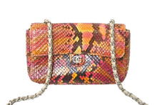 Load image into Gallery viewer, CHANEL シャネル ミニマトラッセ ショルダーバッグ ココマーク 6番台 レザー ピンク イエロー オレンジ 美品 中古 63981