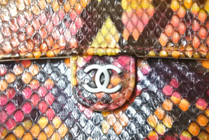 CHANEL シャネル ミニマトラッセ ショルダーバッグ ココマーク 6番台 レザー ピンク イエロー オレンジ 美品 中古 63981