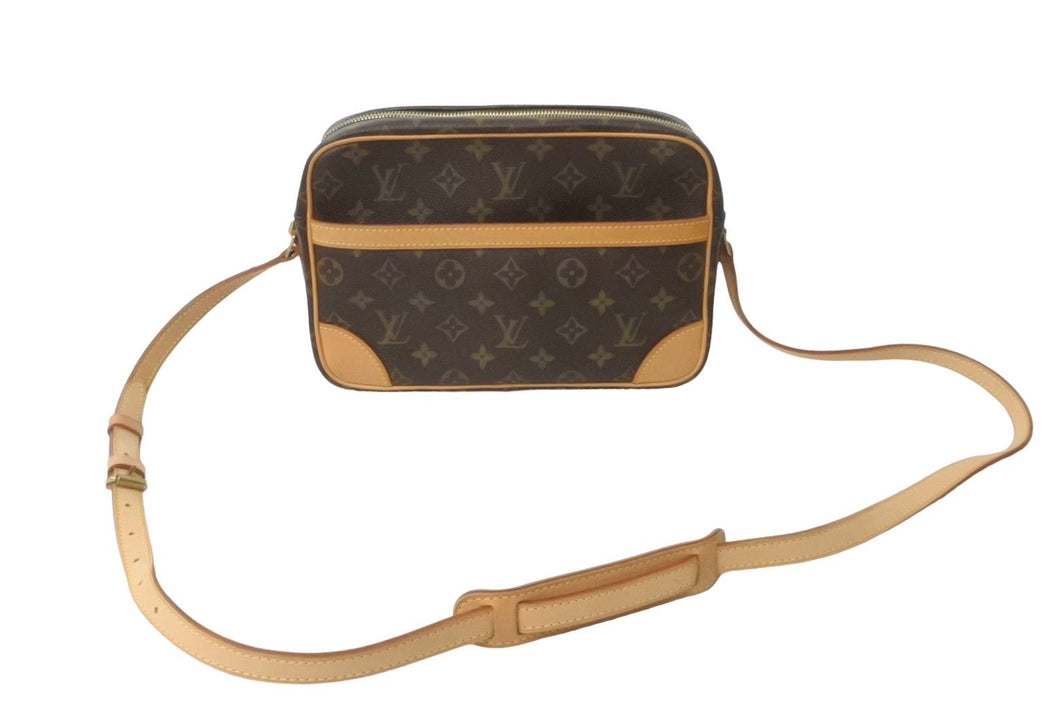 極美品 LOUIS VUITTON ルイヴィトン トロカデロ27 ショルダーバッグ 斜め掛け M51274 モノグラム PVC ブラウン 中古 63984
