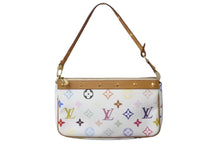 Load image into Gallery viewer, LOUIS VUITTON ルイヴィトン 村上隆 ポシェットアクセソワール マルチカラー ホワイト M92649 美品 中古 63985