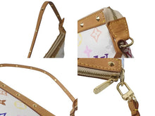 Load image into Gallery viewer, LOUIS VUITTON ルイヴィトン 村上隆 ポシェットアクセソワール マルチカラー ホワイト M92649 美品 中古 63985