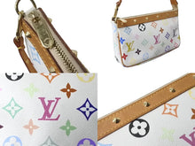 Load image into Gallery viewer, LOUIS VUITTON ルイヴィトン 村上隆 ポシェットアクセソワール マルチカラー ホワイト M92649 美品 中古 63985