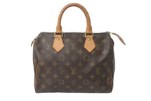 Load image into Gallery viewer, LOUIS VUITTON ルイヴィトン スピーディ25 ハンドバッグ モノグラム M41528 PVC レザー ゴールド金具 美品 中古 63991